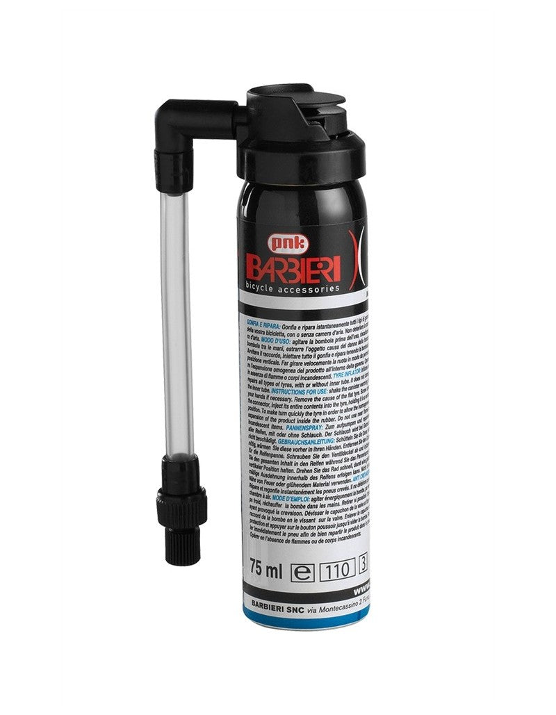 Gonflez et réparez les barbiers 75 ml avec fixation au cadre