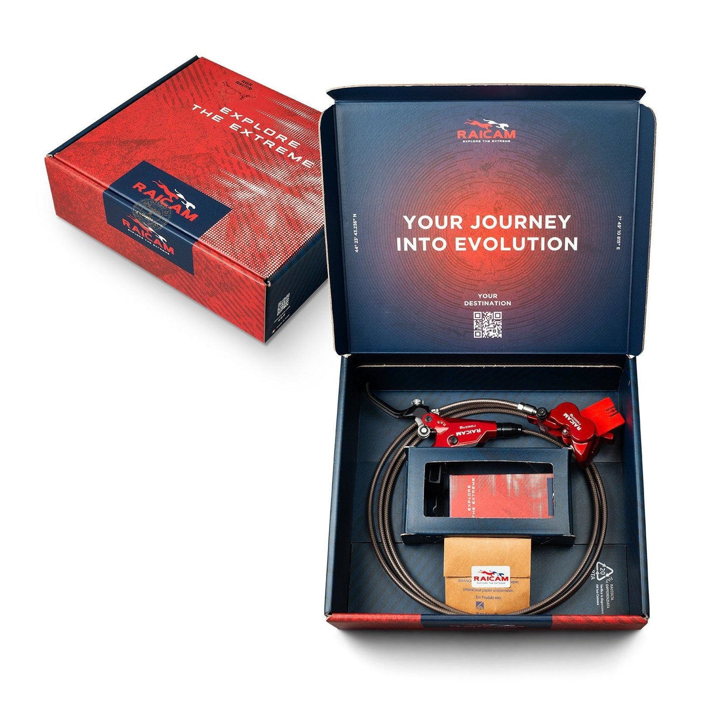 Freno de disco Raicam RGR Racing 4 pistones