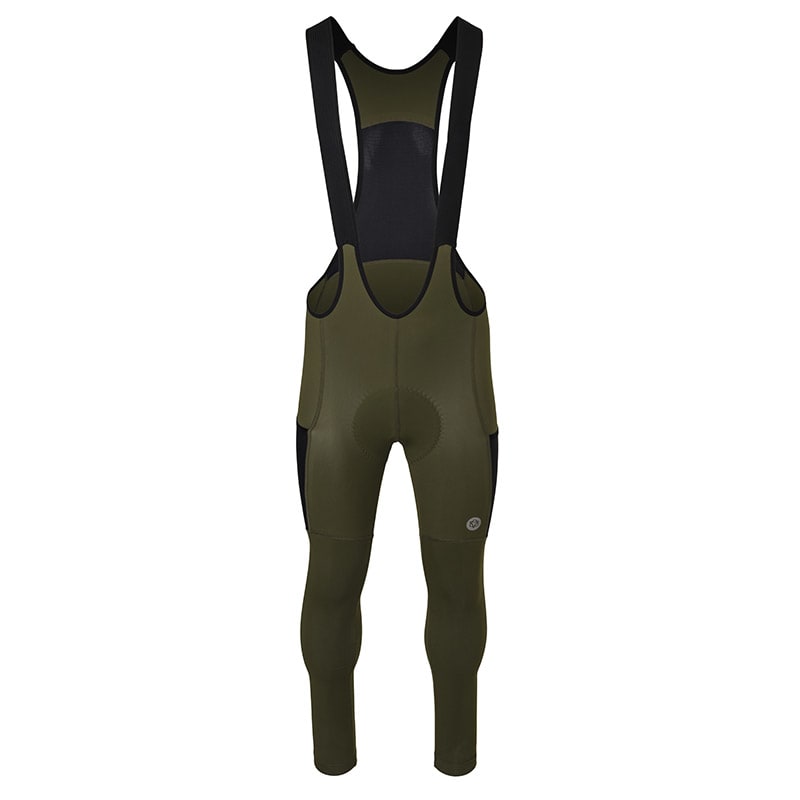 VENTURE Gravel Long Bib Shorts Men Military Green