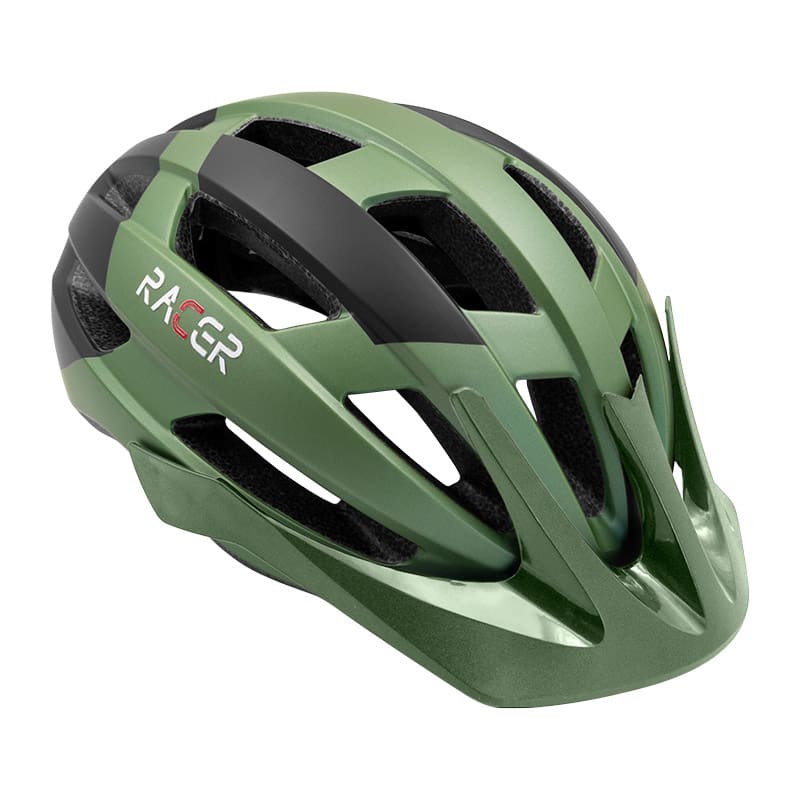 Kask RACER Army Green/Czarny - Rozmiary M/L