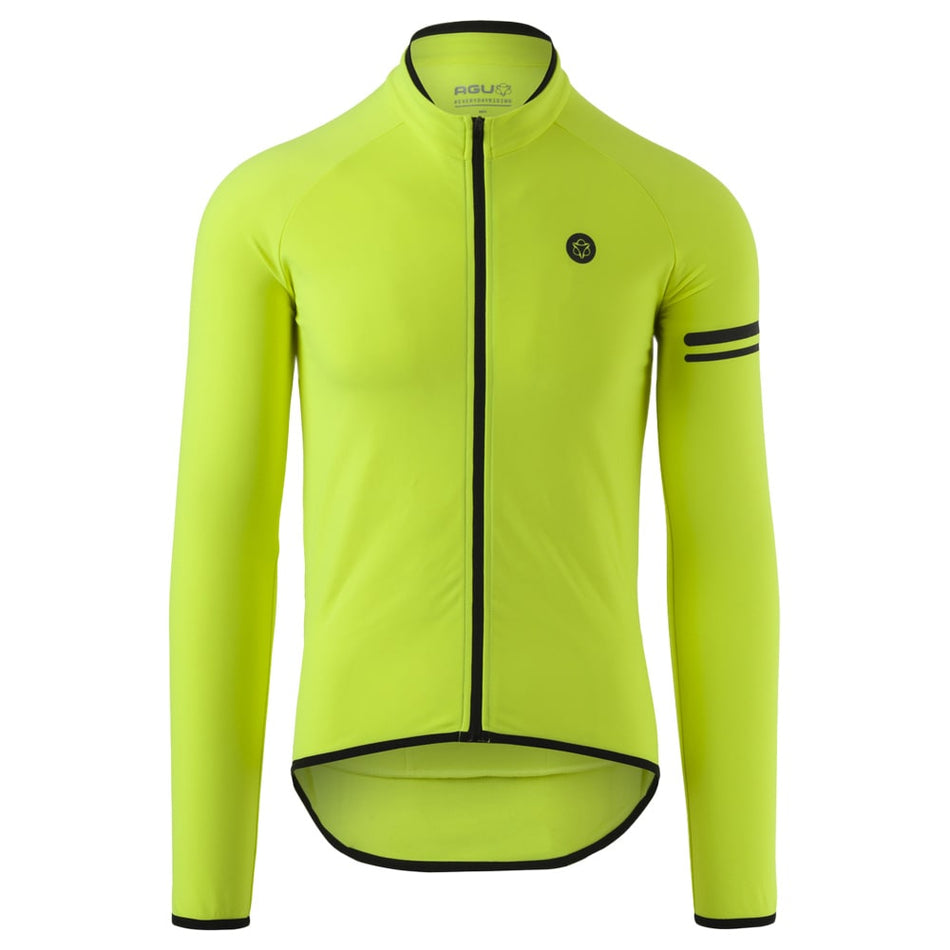Thermo Sport Jersey Men Fluorescent Yellow - Long Sleeves
