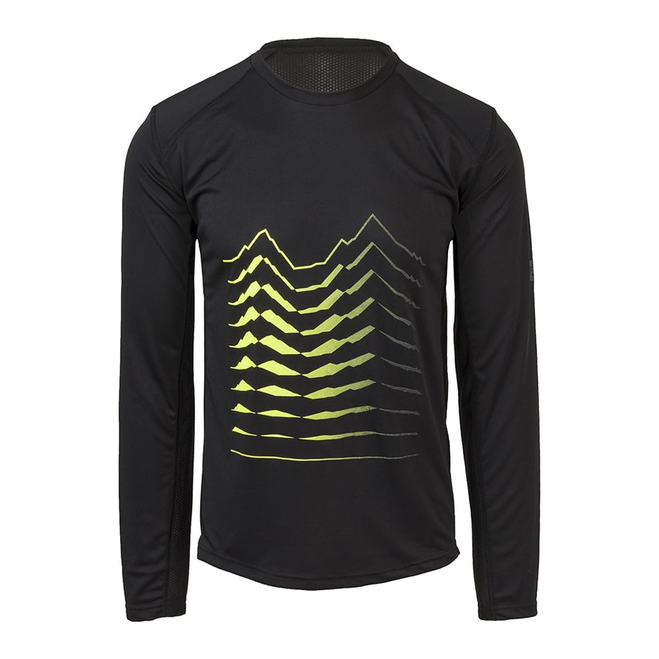 Koszulka MTB Sport Męska Czarna - Długie Rękawy