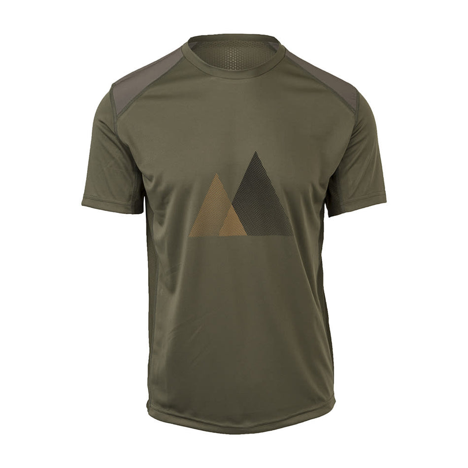 MTB Sport Shirt Men Army Green - Short Sleeves