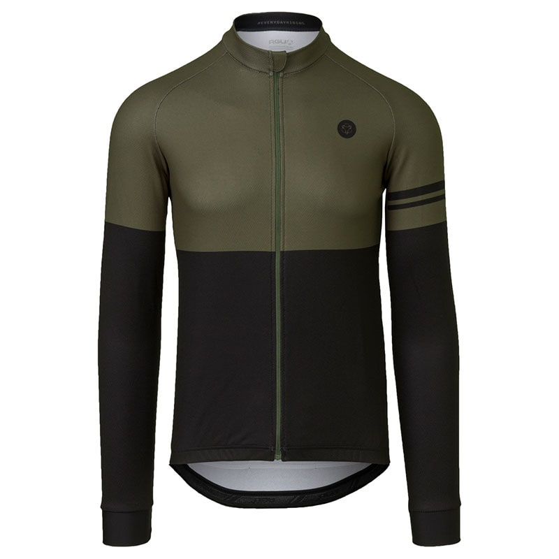 DUO Mid Season Shirt Men Army Green/Black - Long Sleeves