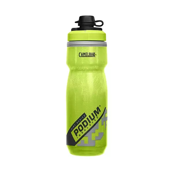 Camelbak MTB Podium Dirt Series Chill 620ml Thermal Bottle with Lime Green Cap