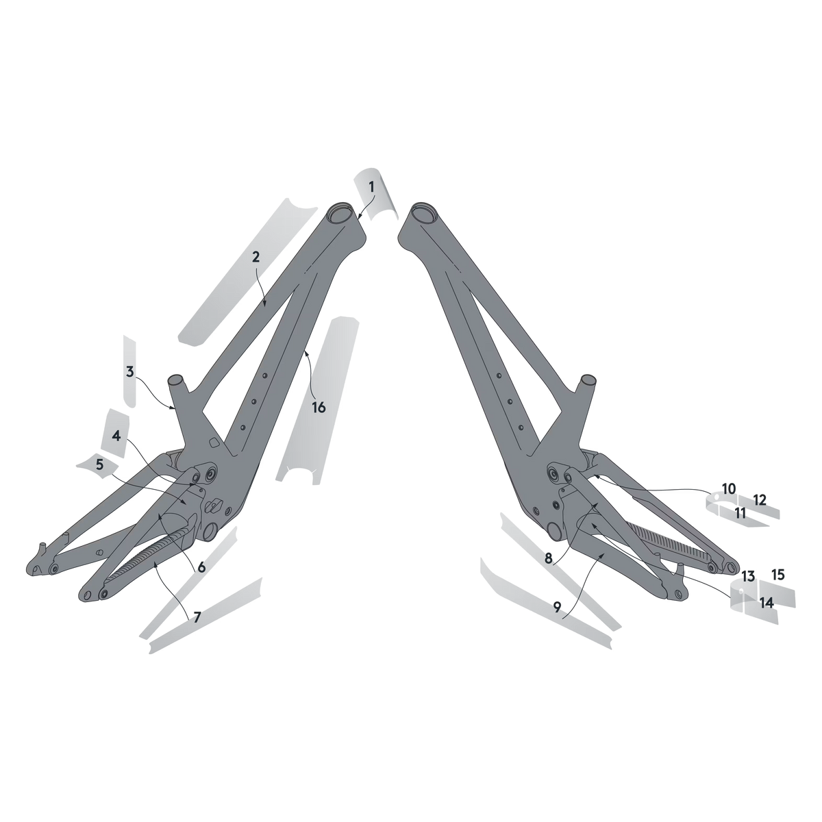 Kit protezione telaio SYNCROS per Genius Carbon