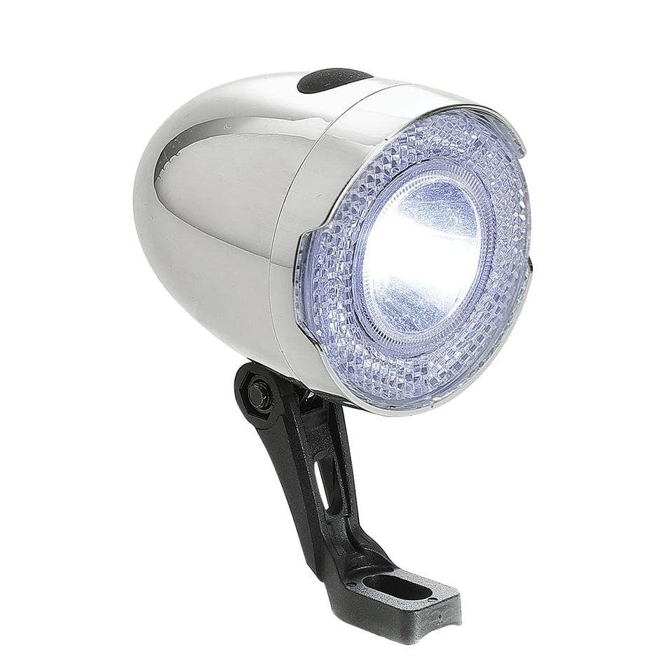 Przednia lampa na baterie 1 LED 60 lumenów - montaż do ramy