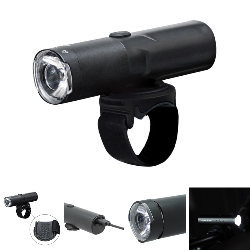 Przednia lampa FOCUS 800 lumenów USB IP66