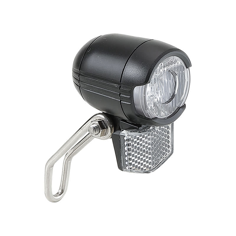 Przednia lampka E-BIKE 1 dioda LED/1 Wat czarna mała
