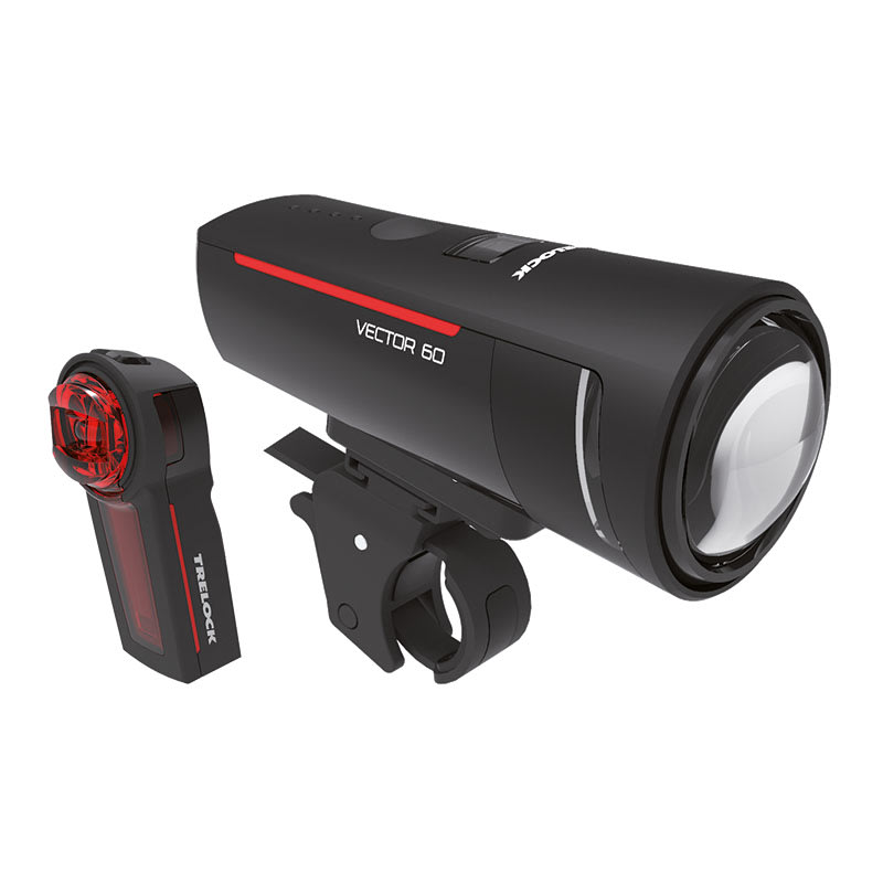 LED Light LS600 I-GO Front+Rear Vector Set 60 Lux + USB