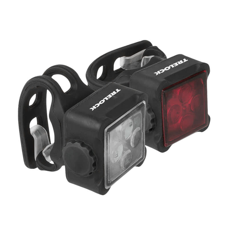 Light LS260 SQUARELINE Front+Rear 38+8 Lumens with 4 LEDs Set