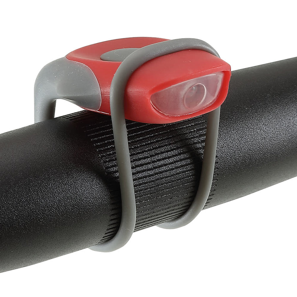 Rear Light LAMPO in Plastic and Silicone 2 Functions Red