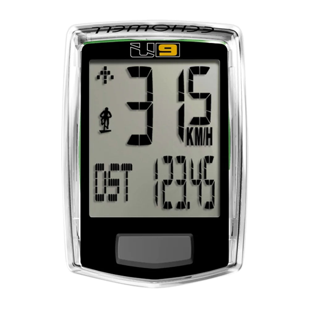 ECHOWELL - Ciclocomputer U9 9 Funzioni - con Filo