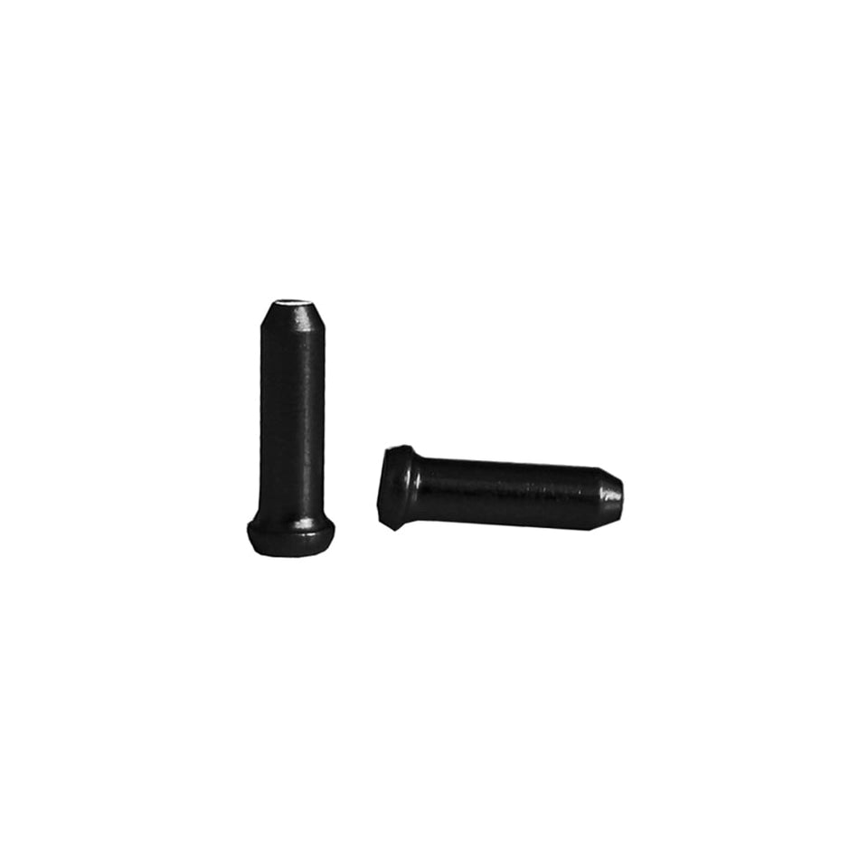 Aluminum Cable End Cap Body: 1.8mm x Length: 2.3mm 500 Pieces Black
