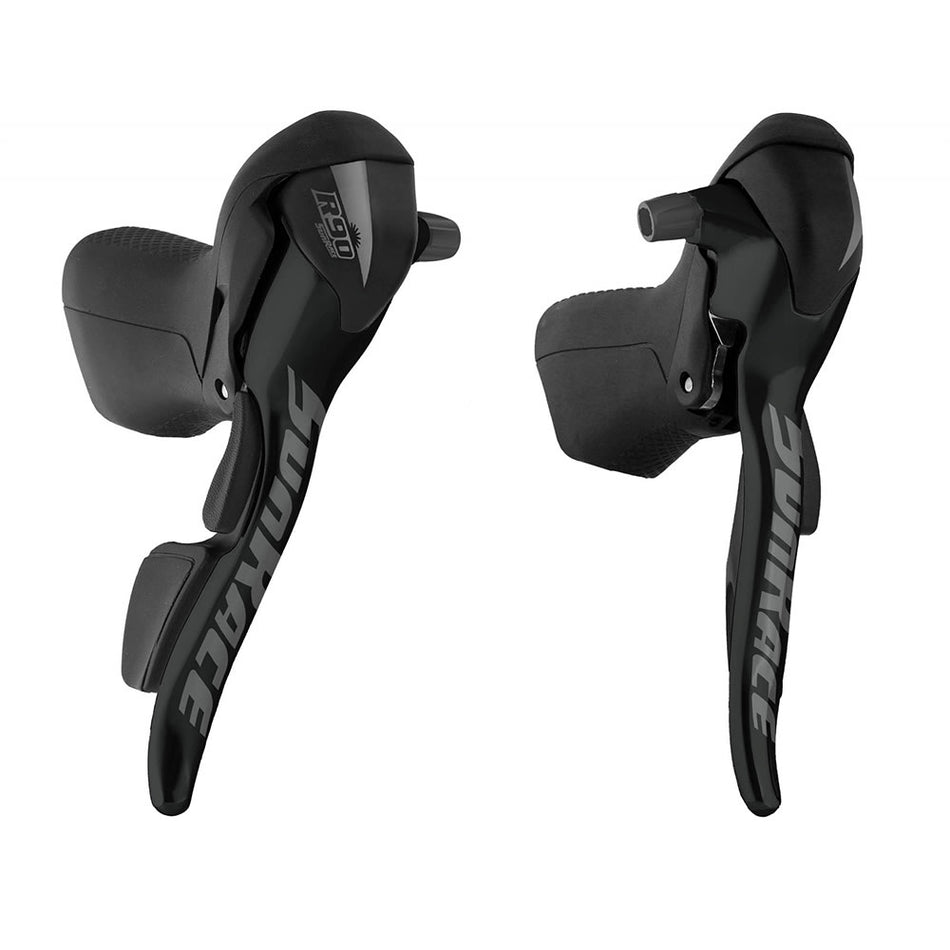 ROAD 2x9V Shift Controls in Black Aluminum (Pair)