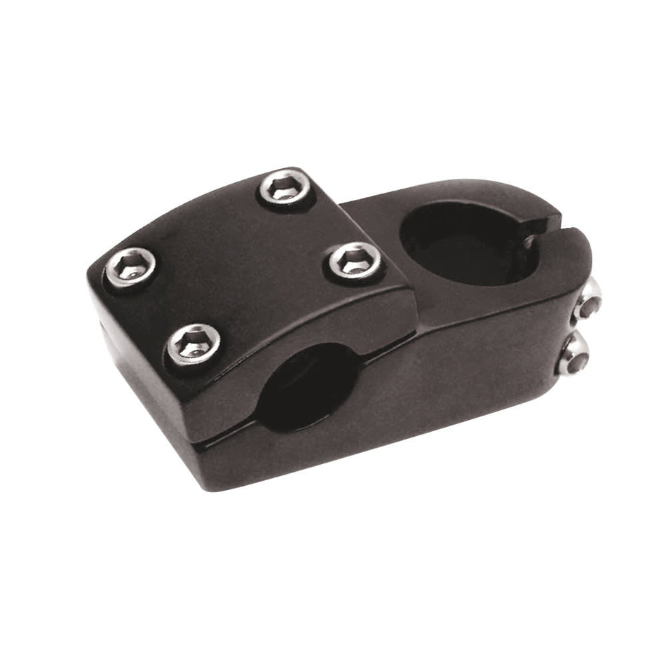 Mostek kierownicy BMX 22,2mm x 50mm z aluminium Czarny błyszczący