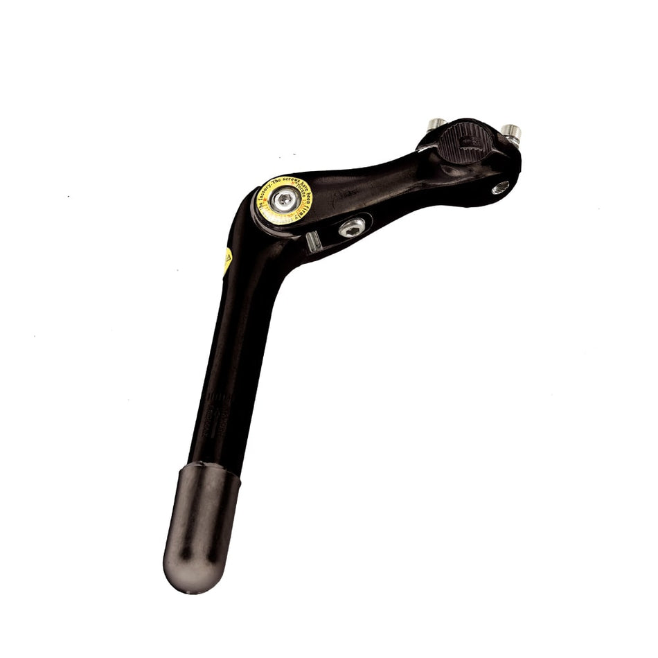 Adjustable Handlebar Stem 25.4x105mm Black Aluminum