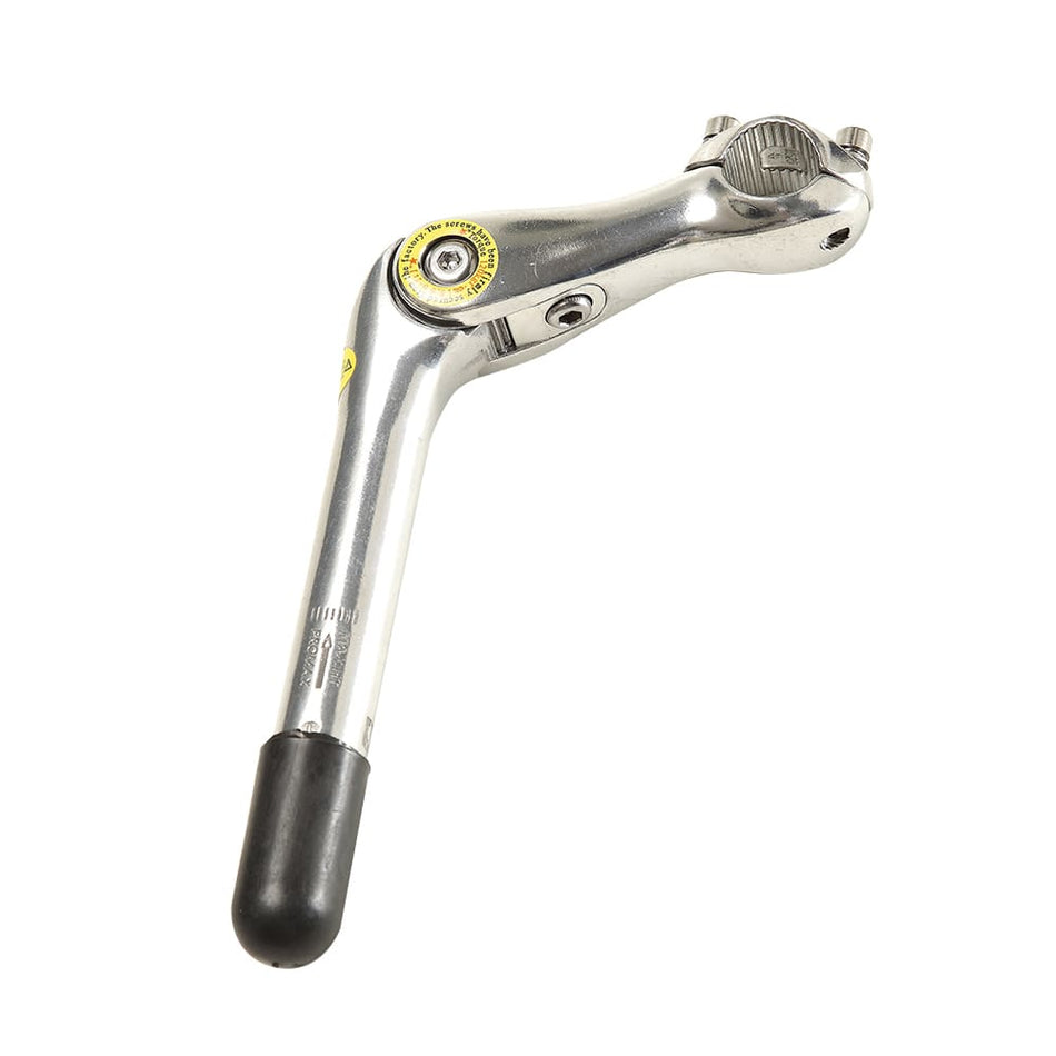Adjustable Handlebar Stem 22.2x85mm Silver Aluminum Handlebar 25.4