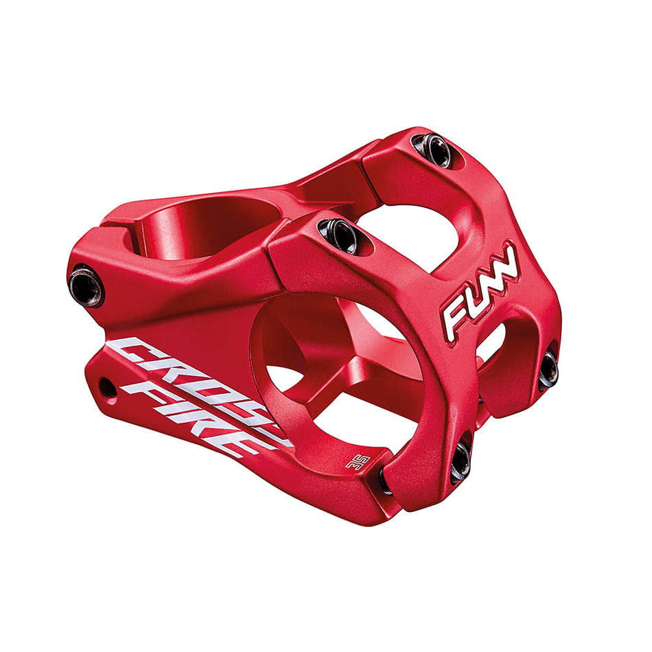 Mostek kierownicy CROSSFIRE 31,8x35mm z aluminium Wzniesienie 0° Czerwony