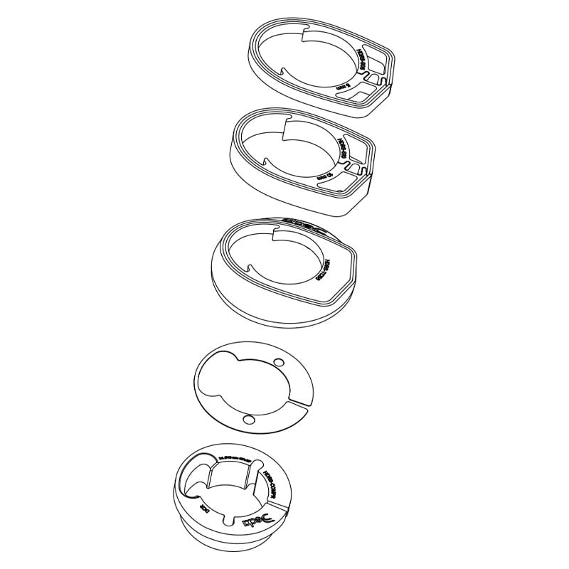 Spacer (KIT) Headset Compatible with ALANERA RS Handlebar