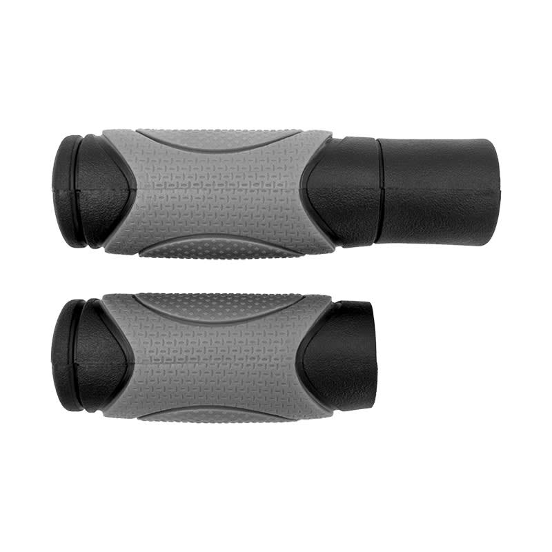 Pair of CITY BIKE Grips 125+92mm Black/Grey for REVOSHIFT
