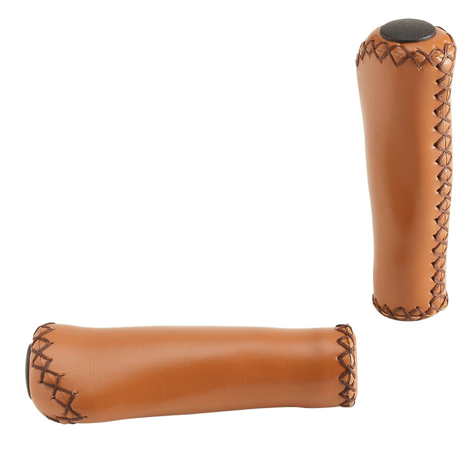 Ergonomic FLASH Grip 135mm Brown Faux Leather