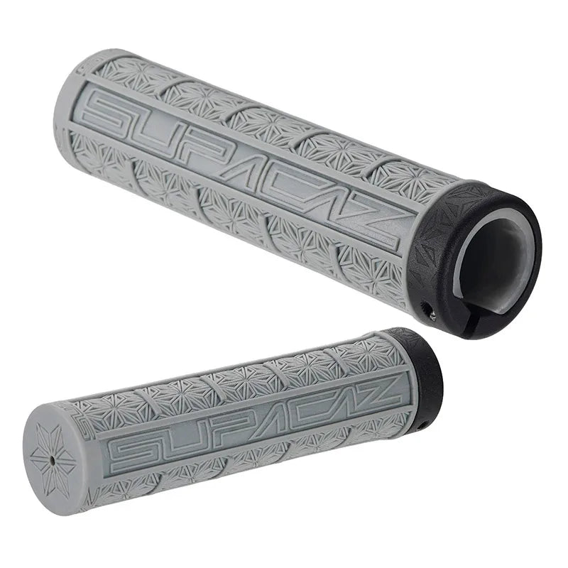 SUPACAZ - Manopola GRIZIPS 32mm Gomma Antiscivolo Dual Density Lockring GunMetal