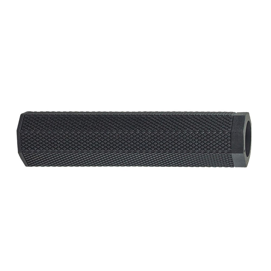 MTB SQUARE Grip 128mm Octagonal Soft Rubber Black