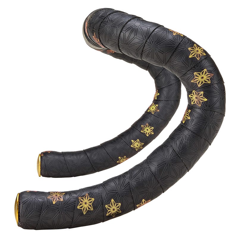 Handlebar Tape GALAXY in Super Sticky Kush Gold + Gold Plug