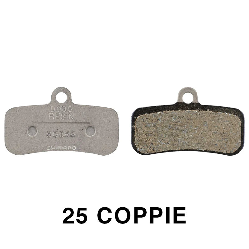 SHIMANO - Pastiglie in Resina D03S (Box 25 Coppie)