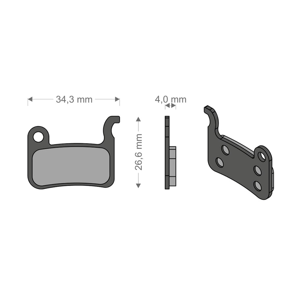 Performance Tech Pads for SXTR/SLX/DEORE/SAINT SHIMANO System