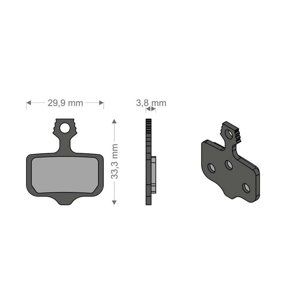 Sinter Tech Pads for ELIXIR 9/7/CR/XX/T/TL AVID/SRAM System