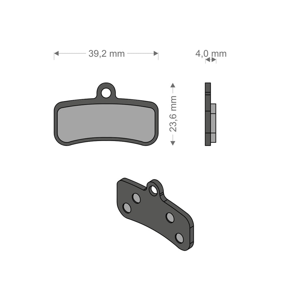 Sinter Tech Pads for XTR/QUADIEN SHIMANO/TRP/TEKTRO System