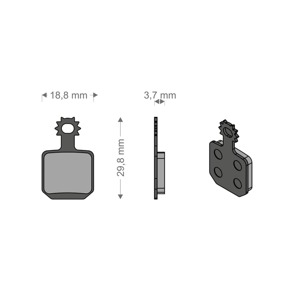 Sinter Tech Pads for MT5/MT7 MAGURA (4 Pieces)