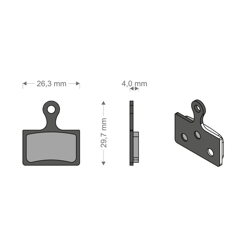 Sinter Tech Pads for DURACE/XTR/MCX1SHIMANO/REVER/TEK. System