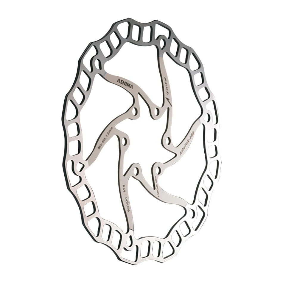 ARO-08 ULTRALIGHT Brake Disc 140mm x 68g Silver - 6-Bolt Mount