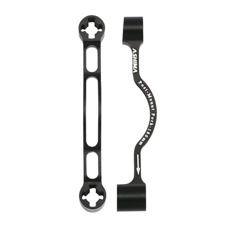 Adapter zacisków hamulcowych AU31 Przód: 180mm / Tył: 180mm Czarny