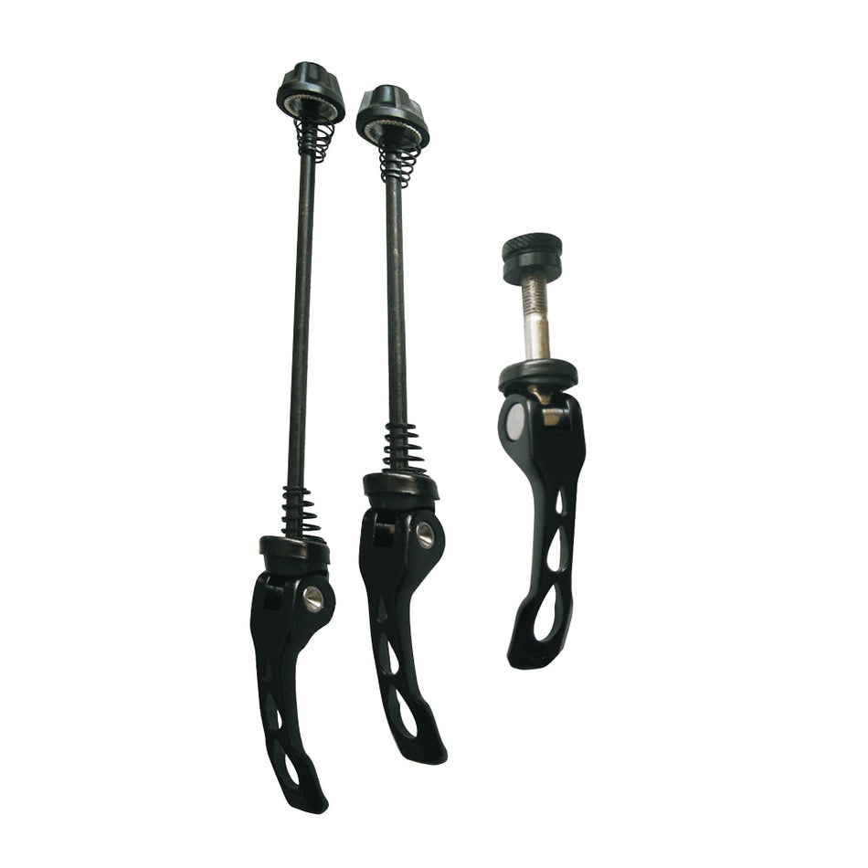 Black Quick Release KIT Front+Rear+Seatpost in Aluminum