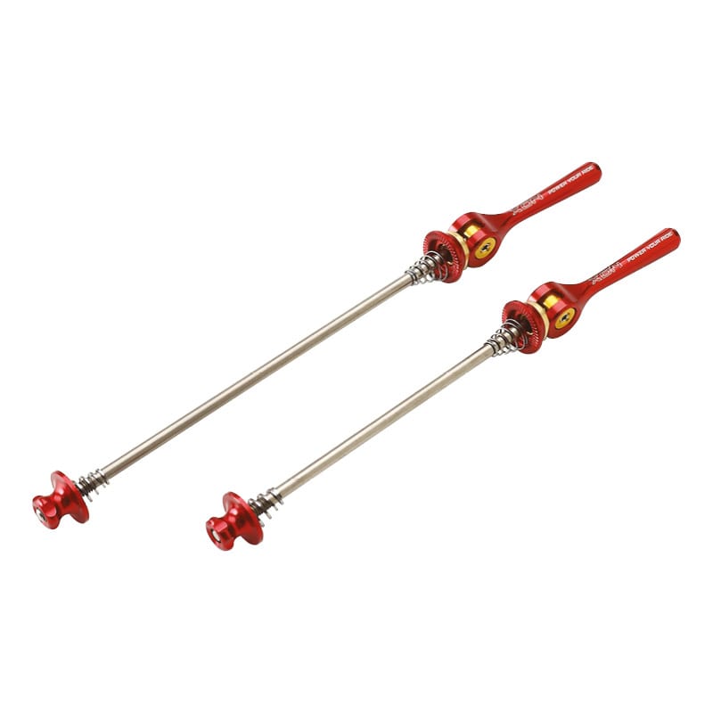 MTB Quick Release Front+Rear in Red Aluminum