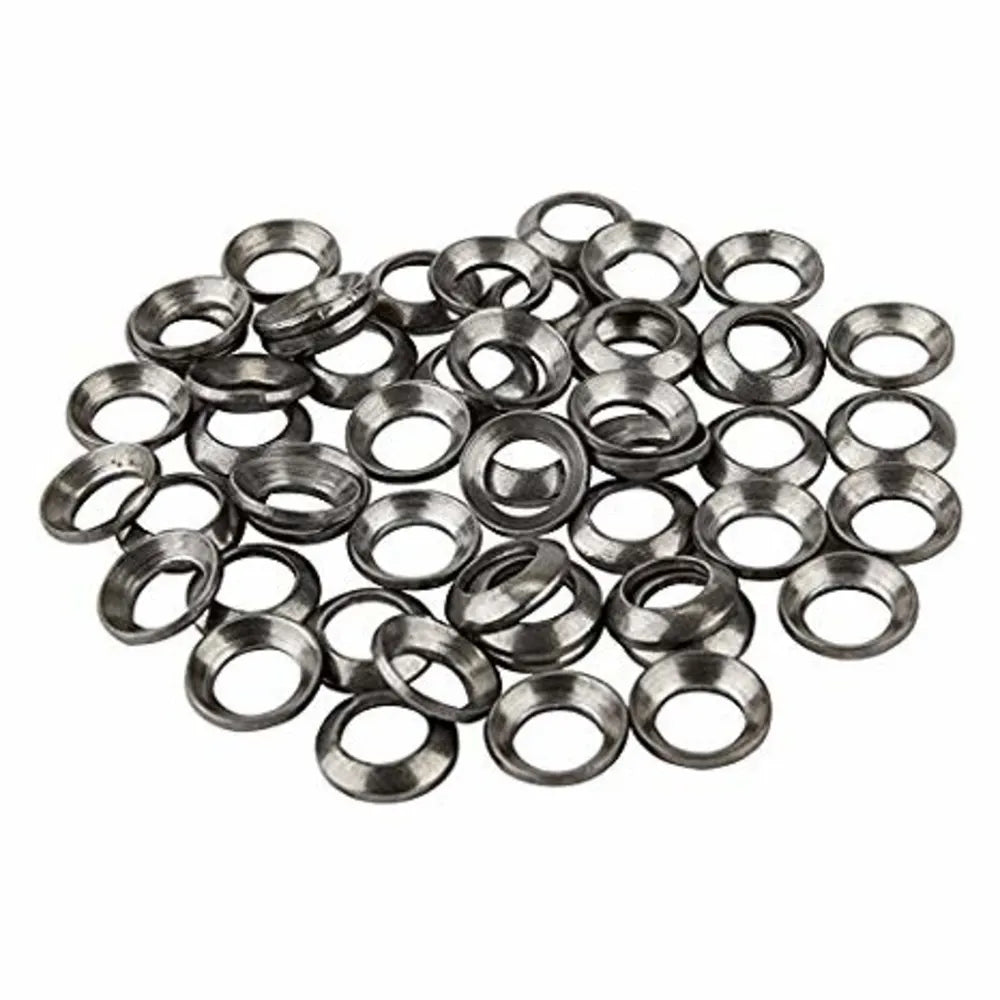 XON - Rondella Rotonda per Nipple 7,5x4,3x0,7mm in Acciaio - 100 Pezzi