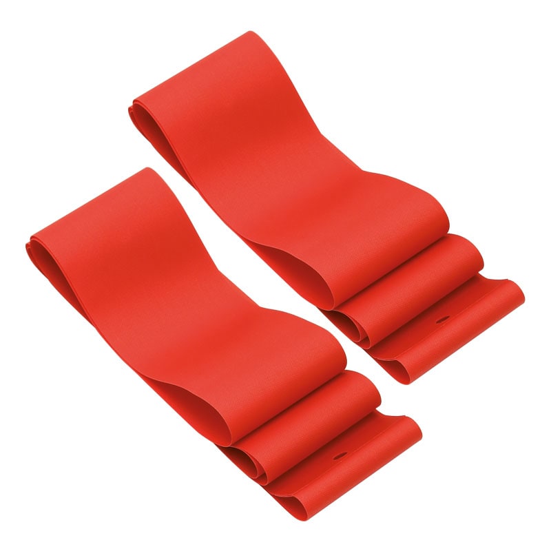 26" x 76mm FAT BIKE Rim Tape in Red Rubber/PVC (OEM 2 Pieces)