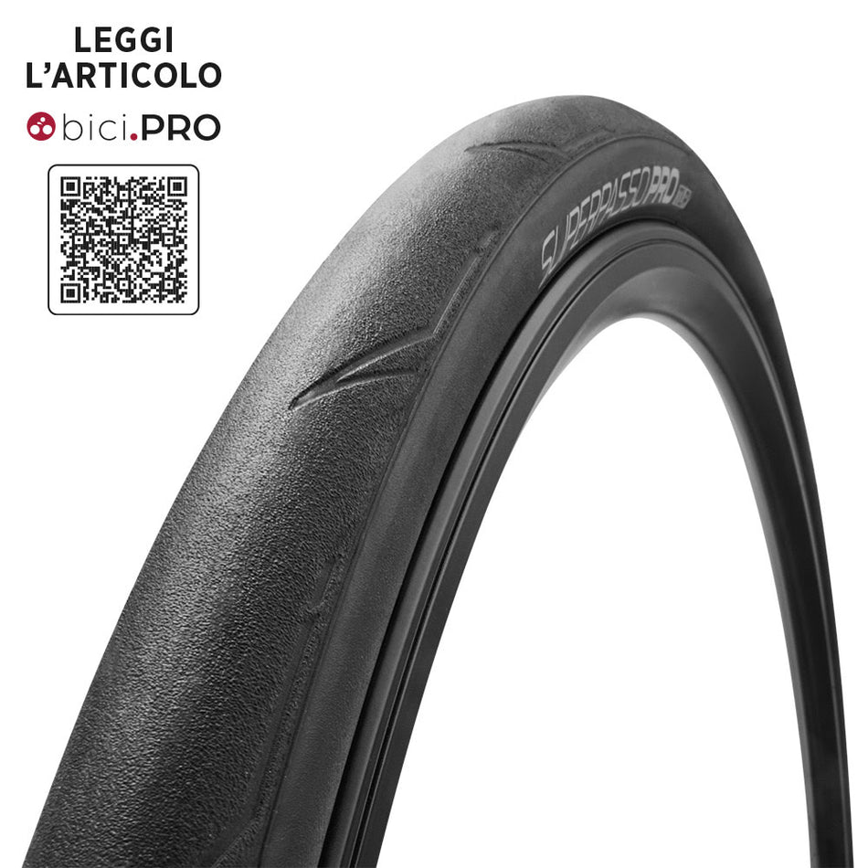 Tire 700x28 SUPERPASSO PRO 120TPI TLR Folding Black
