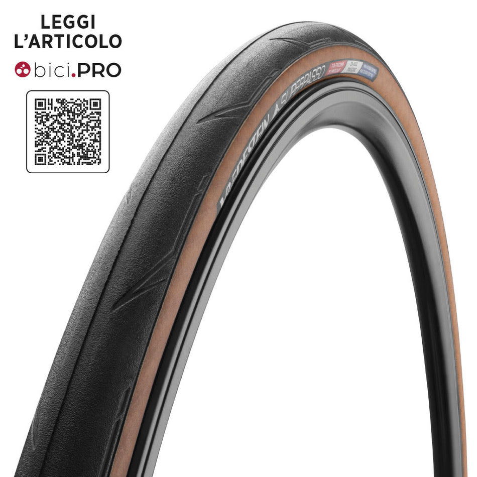 700x25 SUPERPASSO Tube Type Folding Tire Black/Para