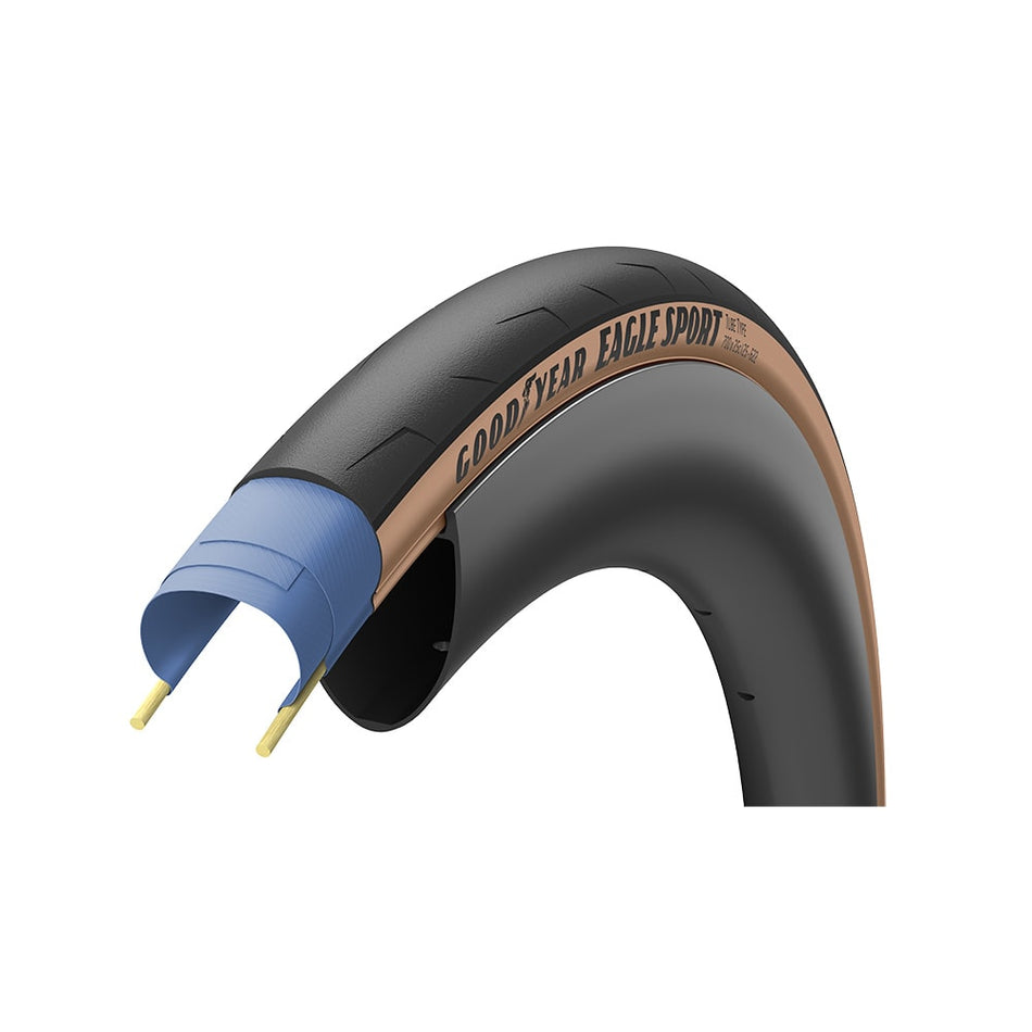 700x25 EAGLE F1 Tube Type Folding Tire Black/Para