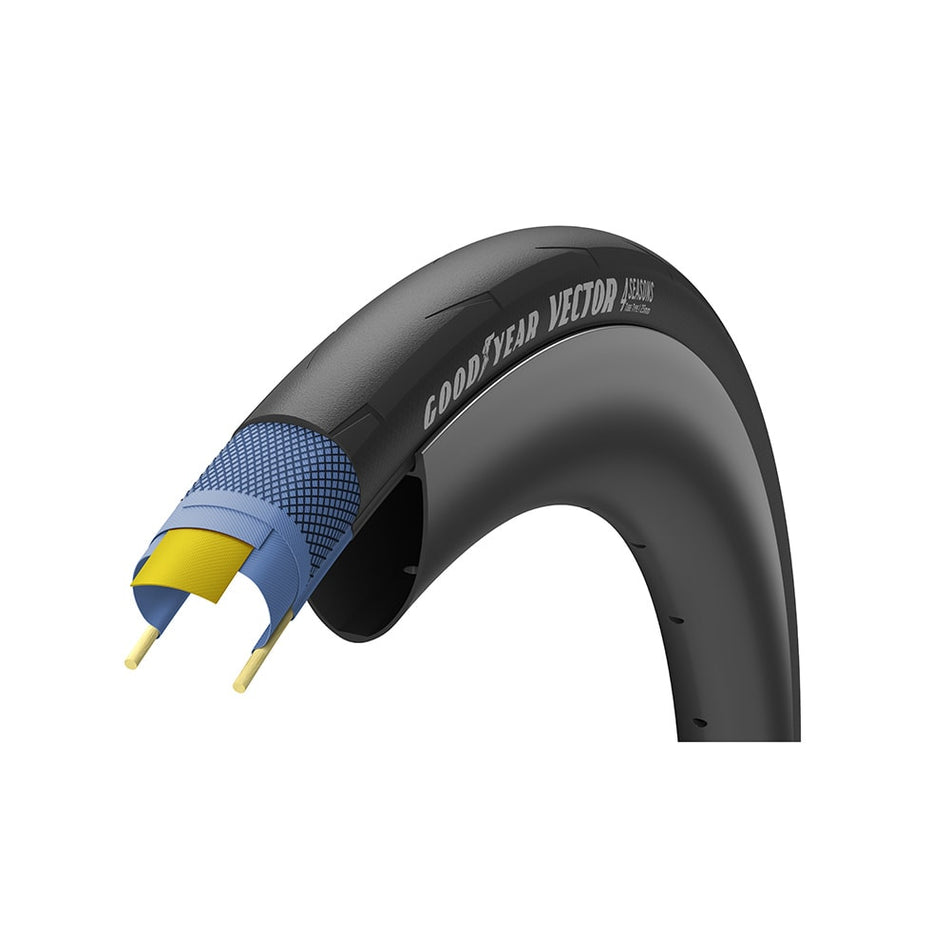 700x32 VECTOR 4 Seasons Tube Type Foldable Black