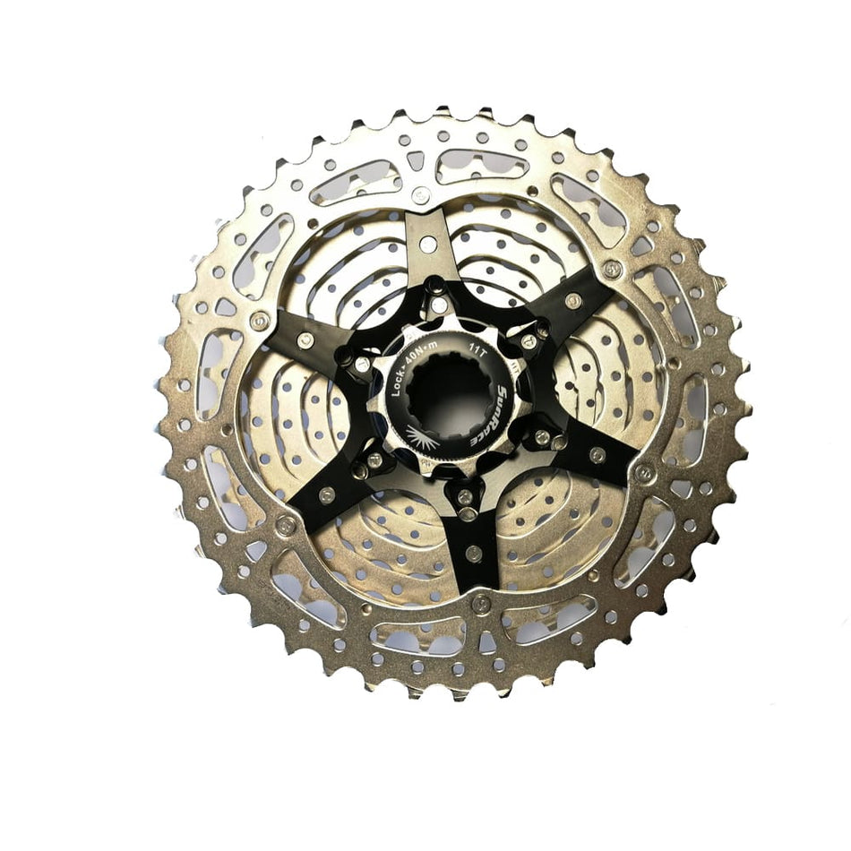 MTB 10-Speed Cassette 11/42 Teeth Silver Steel - SHIMANO Freehub Body