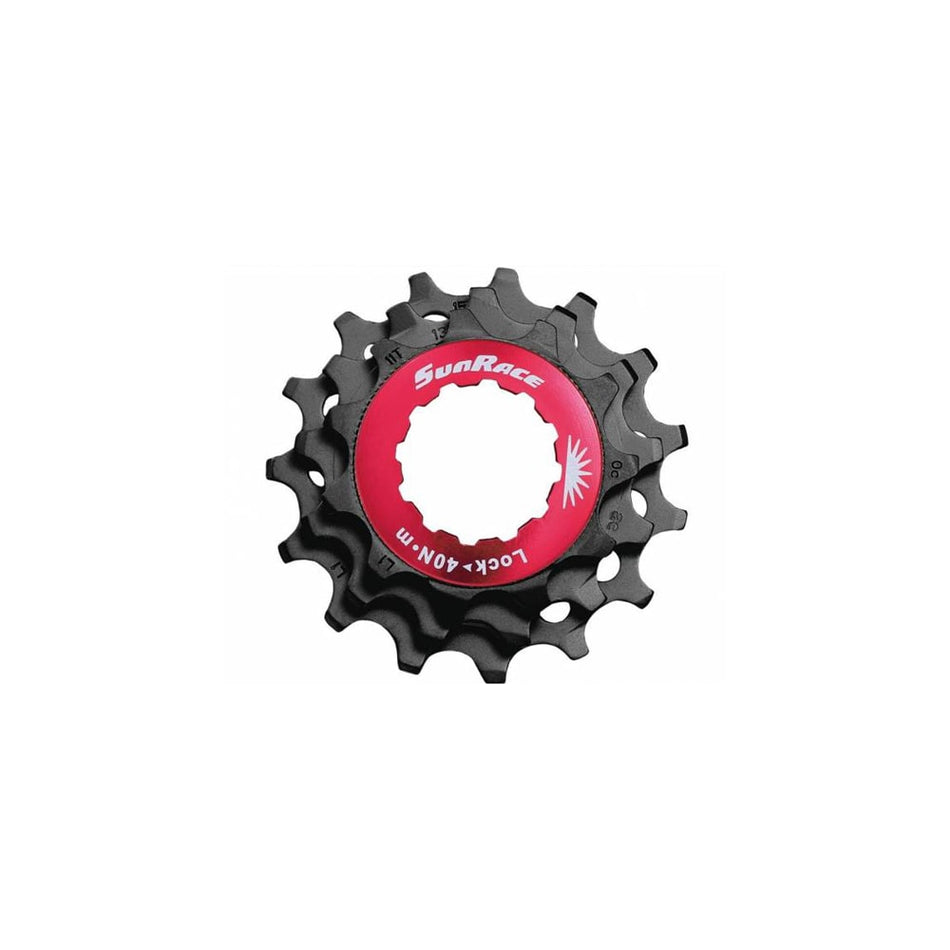 Red Lockring+Cogs (KIT) 12V in Black Aluminum - SHIMANO HG Body