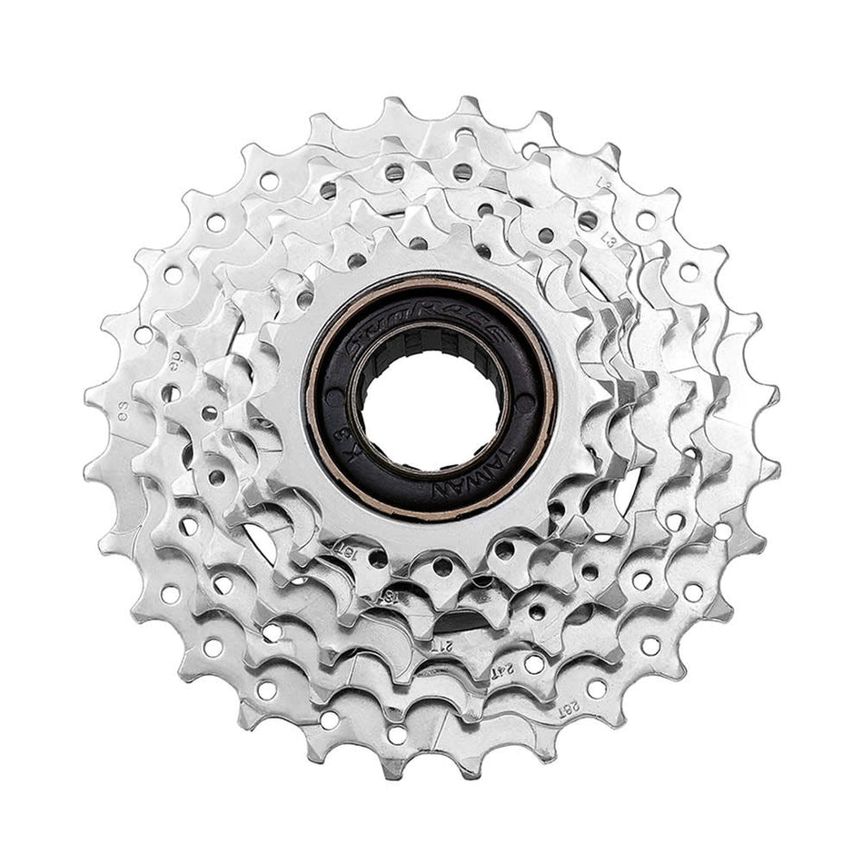 6V Threaded Freewheel x 14/24T in Silver Steel
