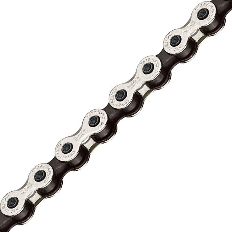 Łańcuch 1V 1/2"x1/8" Czarny/Srebrny FIXED (1 zestaw ogniw łączących w zestawie)