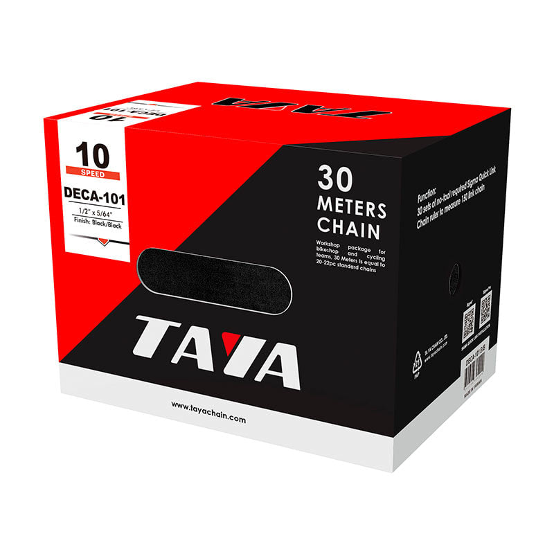 10V Black Chain - Roll 30m (30 Sets of Master Links included)